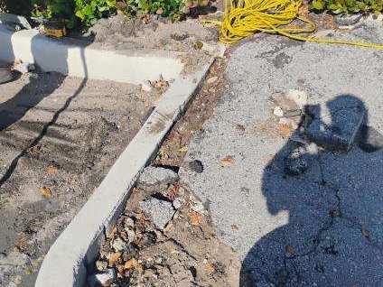 Curb and pavement repair